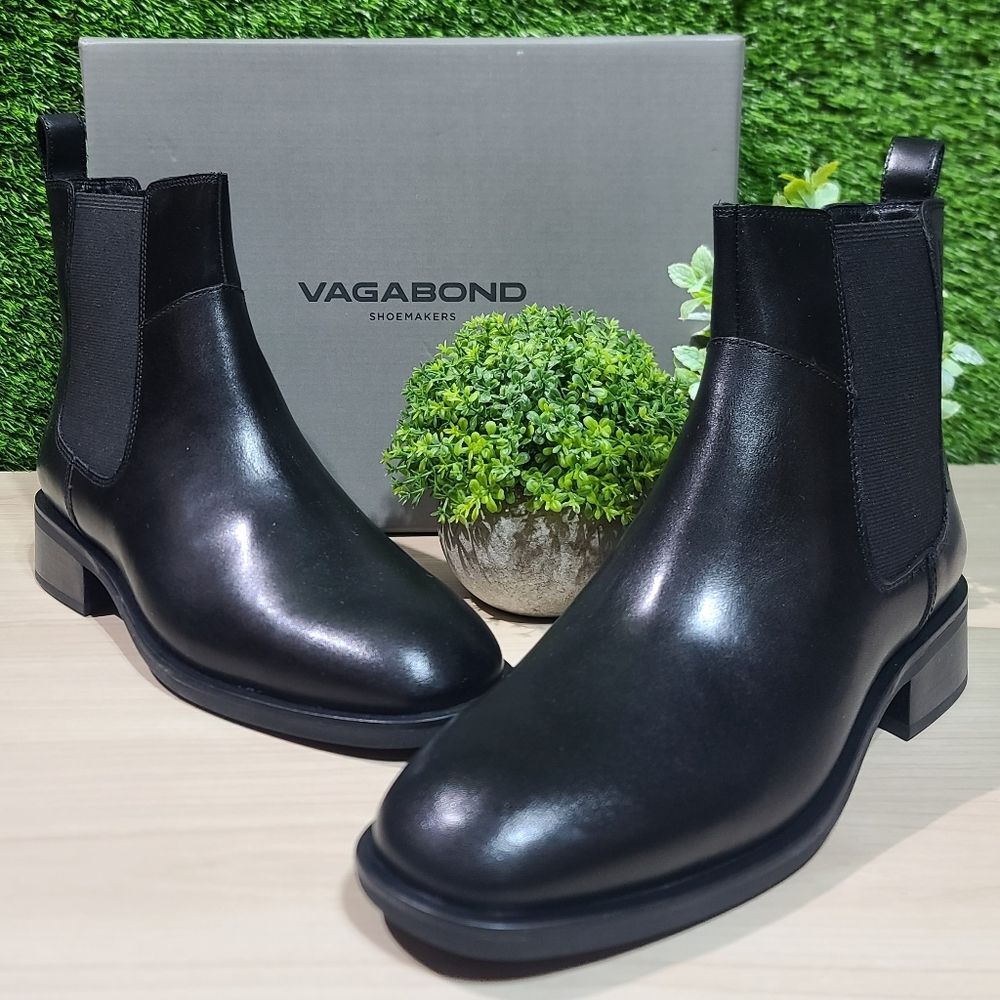 Vagabond Shoemakers Sheila Chelsea Bootie - Black EU 39 (US Women's 9) M NEW